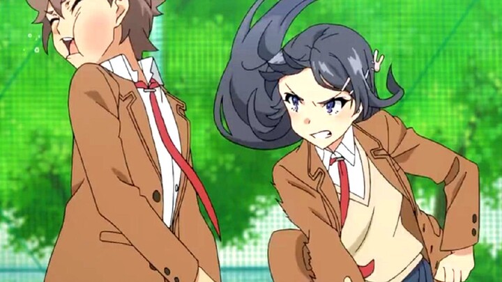 Awesome! Sexy senior girl wearing a bunny girl suit again? The most slutty 2D couple in history [Ras