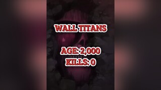 Wall Titans Total Kills aot edit fyp viral AttackOnTitan walltitan totalkills anime animeedit aoted