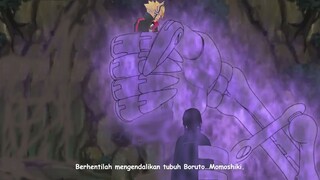 Boruto Momoshiki tak berkutik dengan Sasuke - cara menekan momoshiki yang mengendalikan tubuh Boruto