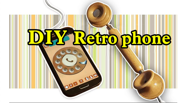 【Crafts for Lefties】Making a retro phone
