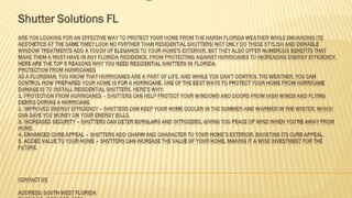 Shutter Solutions FL