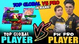 TOP GLOBAL PLAYER vs. PH PRO PLAYER in RANK ~ MOBILE LEGENDS
