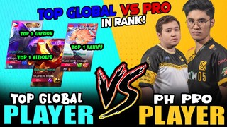 TOP GLOBAL PLAYER vs. PH PRO PLAYER in RANK ~ MOBILE LEGENDS