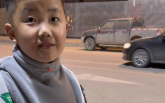 Eating spicy and savory food with my bro