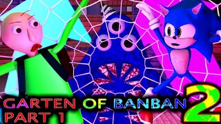 GARTEN OF BANBAN 2 vs SONIC & BALDI Roblox Minecraft Animation CHALLENGE! Spider-man NabNab