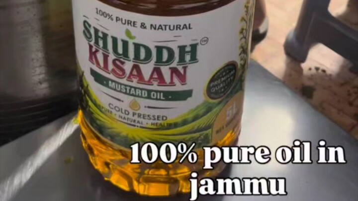 100% pure and cold pressed mustard oil
