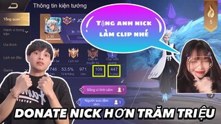 LIÊN QUÂN : Trưởng Star Bất Ngờ Được Fan Nữ 2k3 Donate Nick Hơn 100 Triệu