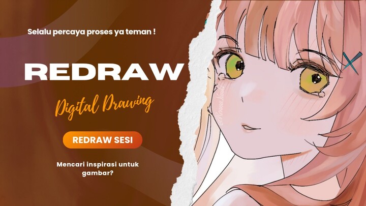 Bagaimana cara mencari inspirasi untuk menggambar⁉️ Ayo kita simak video nya❗😼 [redraw art].