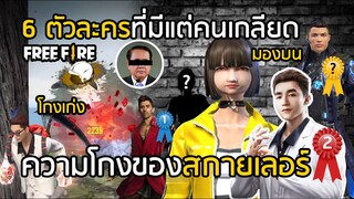 Free Fire 6 ตัวละครที่มีคนเกลียดมากที่สุด ตัวละครใหม่ สกายเลอร์ โคตรโกง [FFCTH]