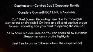 Copyhackers Course Certified Saas Copywriter Bundle download