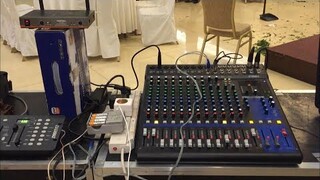 set gain microphone in our mixer sa team wampayb