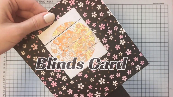 [DIY]Making blinds card for journal|<The moon that embraces the sun>