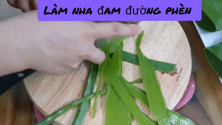 cách làm sạch nha đam