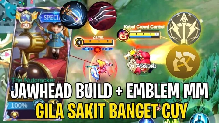 Jawhead Build + Emblem MM EASY KILL Freya - Top Global Jawhead - Mlbb