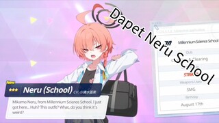 Dapet Neru School Gacha di Blue Archive