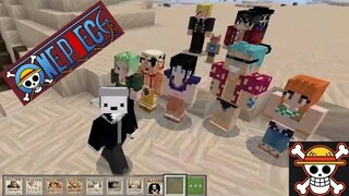 One piece in minecraft!! *Straw hat pirates vs marine* mod