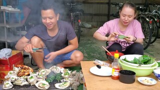 Bò Nướng Lá Lốt Hải Sản Thơm Ngon | Út Đạt | Cuộc Sống Nhật # 267