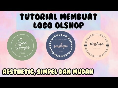 Cara membuat logo olshop mudah dan simpel ✨