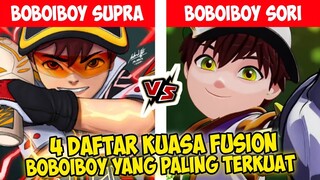 4 Daftar Kuasa Fusion BoBoiBoy Yang Paling Terkuat