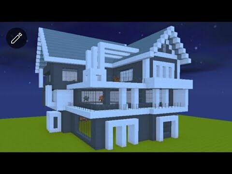 Cách xây nhà hiện đại (xây lại nhà 6) #MiniWorld | Modern House Tutorial Modern City #6 #Minecraft