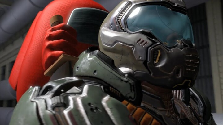 【DOOM】Saat Doom Slayer bergabung di Among Us