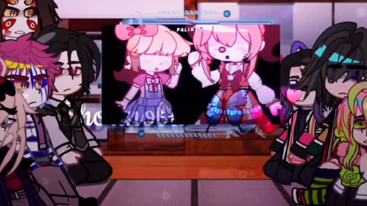 Hashiras + Uppermoons and muzan react to the Aftons pt.1 (Elizabeth Afton)