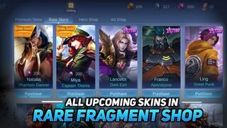 UPCOMING SKINS IN RARE & HERO FRAGMENT SHOP | RARE FRAGMENT SHOP UPDATE APRIL 2022 | MLBB