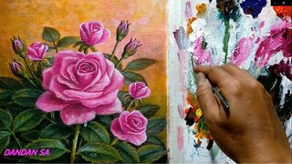 CARA MENGGAMBAR - MELUKIS BUNGA MAWAR INDAH / HOW TO DRAW A BEAUTIFUL ROSE By DANDAN SA, Tutorial 42