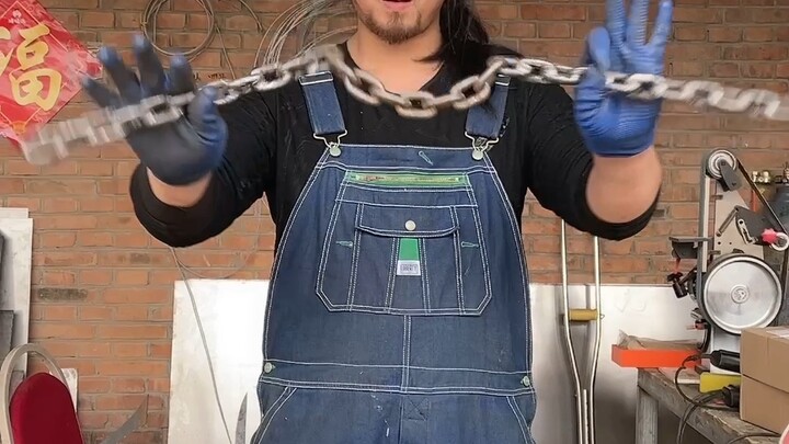 用铁链做了个双截棍
