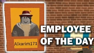 EMPLOYEE OF THE DAY - Roblox Work At Pizza Place