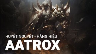 Cận cảnh trang phục Aatrox Huyết Nguyệt - Hàng Hiệu