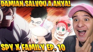 O DAMIAN SALVOU A ANYA! QUEIMADA??? | Spy x Family Ep. 10 (REACT)