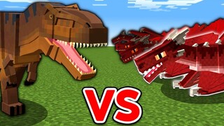 ไดโนเสาร์ยักษ์ vs มังกรกลายพันธุ์ (Minecraft Mob Battle)