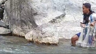 cast netting in Nepal | himalayan trout fishing technique |