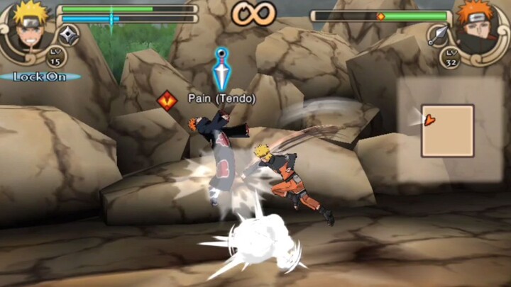 Naruto vs Pain Naruto ninja Impact (PSP)