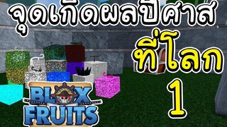 ROBLOX BlOXFRUITS บอกจุดเกิดของผลปีศาจ ที่โลก1 มีทุกเกาะ!!