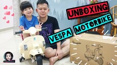 UNBOXING VESPA MOTORBIKE 电动摩托玩具机车开箱