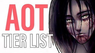 Attack On Titan Character Analysis Tier List! Hot Takes?