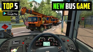 Top 5 Bus Simulator Games For Android 2023 l Best bus driving games for android