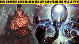 How Did Darth Bane Destroy The Sith And Create The Rule Of Two? | Star Wars Lore Explained #shorts