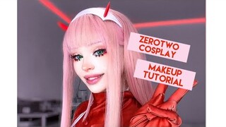 ZEROTWO anime cosplay makeup TUTORIAL (from „darling in the franxx“)