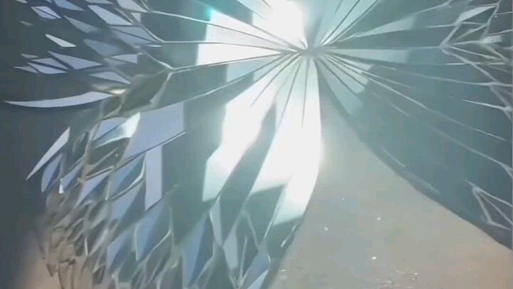 A butterfly made from shattered mirrors is both beautiful and dreamlike.