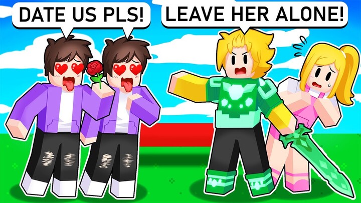 TOXIC TWINS Try To ONLINE DATE My Little Sister! (Roblox Bedwars)