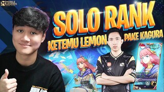 SOLO RANK MALAH KETEMU LEMON DIA PICK KAGURA! MASIH JAGO KAGURA LEMON - Mobile Legends