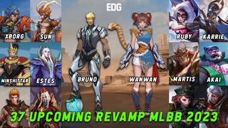 37 UPCOMING REVAMP HERO & SKIN MOBILE LEGENDS 2023 | UPCOMING MLBB NEW UPDATE