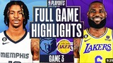 Los Angeles Lakers vs Memphis Grizzlies Game 3 Full Highlights - April 22, 2023