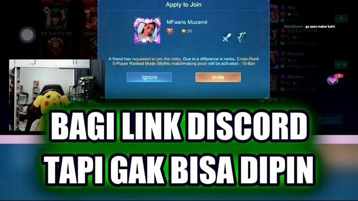 🔥 BAGI LINK DISCORD, TAPI GAK BISA DIPIN! PANIKNYA NGGAK KEBAYANG!
