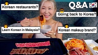 Korean BBQ Mukbang Live | Q&A session with Kakak Korea