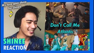 FIRST TIME REACTING to SHINee - DON'T CALL ME and ATLANTIS MV Reaction