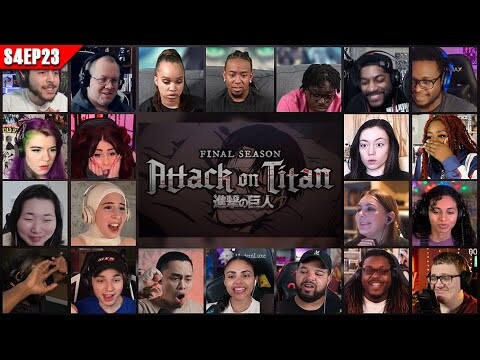 [20+ React Full Episode] Attack on Titan Season 4 Episode 23 Reaction Mashup